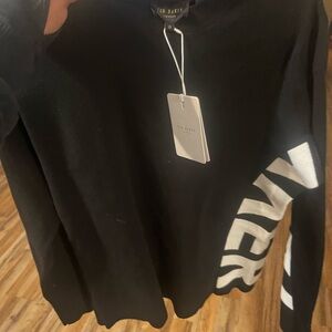 Ted Baker Black Knit with White Graphic